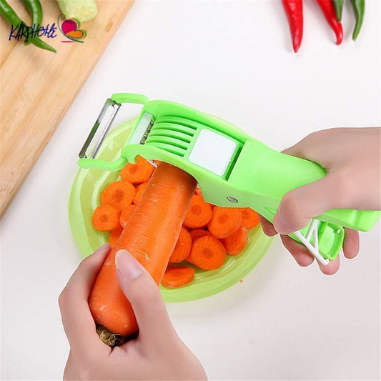 Plastic 2 in 1 Vegetable & Fruit Cutter