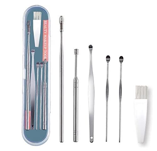 6 Pieces Ear Wax Removal Stainless Steel Kit