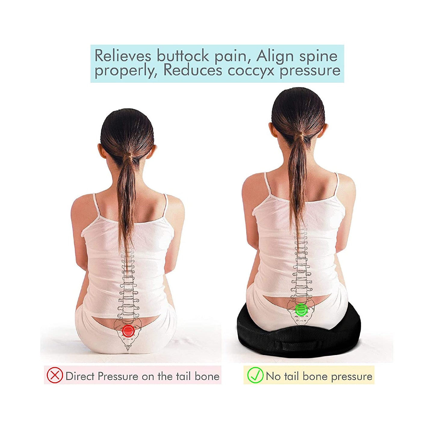 Wellness Cushion for Back Pain Support