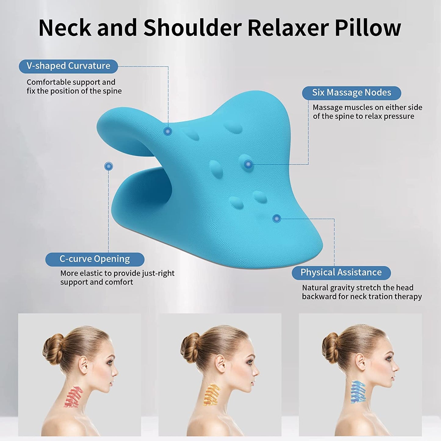Pain Relief and Spine Alignment Chiropractic Pillow